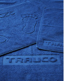 Jacquard hotel towels with logo